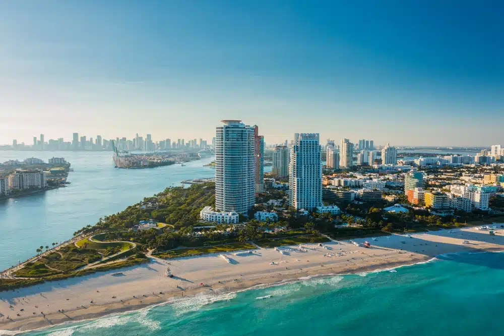 Miami aerial view